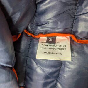 Men's Navy Blue Quilted Puffer Jacket